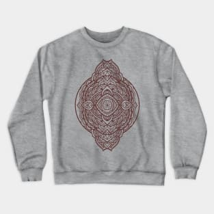 mandala maroon Crewneck Sweatshirt